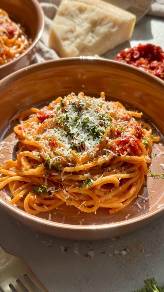 creamy calabrese chile pasta