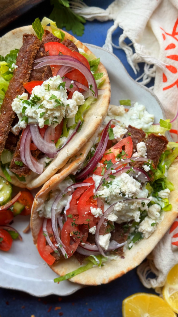 sheet pan beef gyros