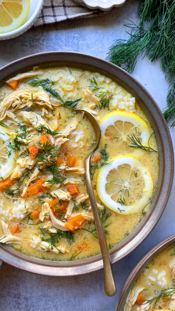 lemon chicken and rice soup
