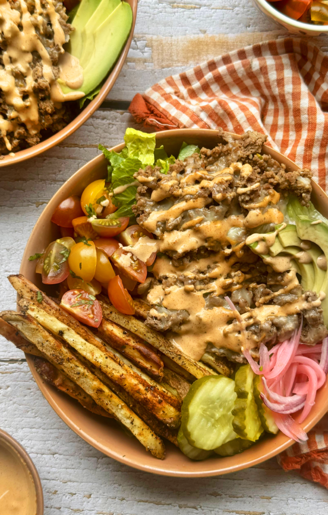 classic burger bowl