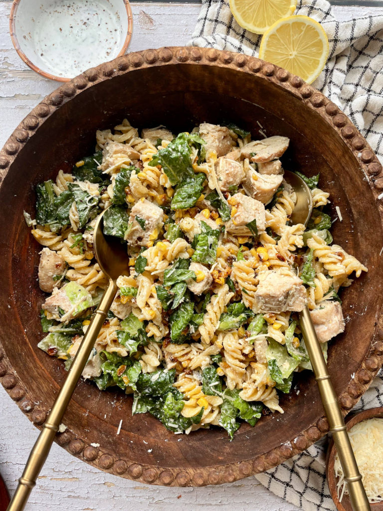 Crispy Corn Caesar Salad