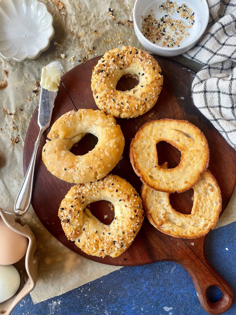 high protein bagels