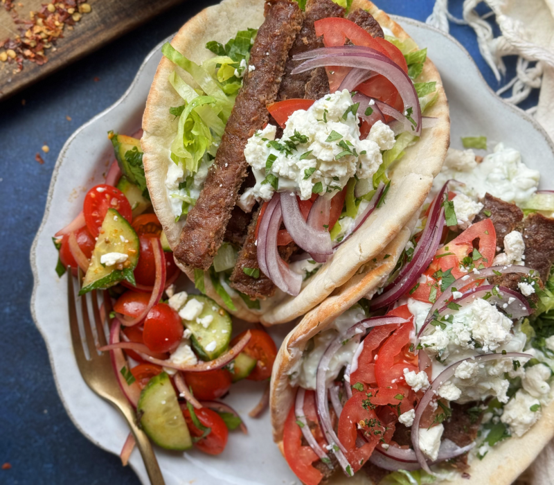 Sheet Pan Beef Gyros