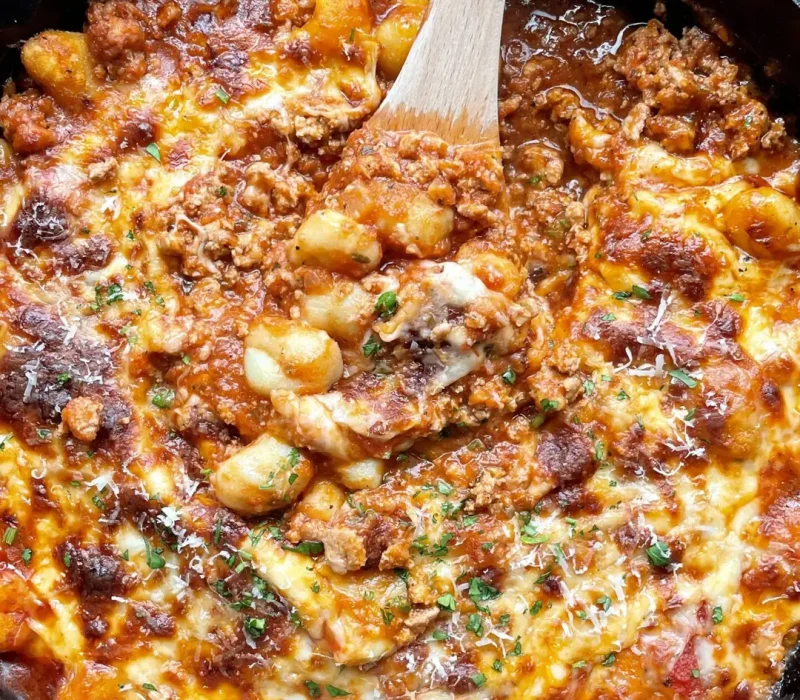 Chicken Parmesan Gnocchi Skillet