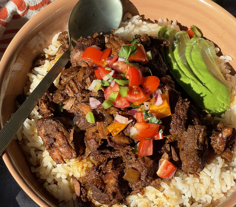 beef barbacoa bowls